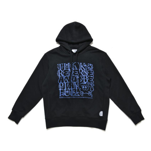 GRAFFITI STYLE PRINT HOODIE WITH NADE ICON