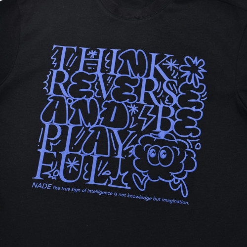 GRAFFITI STYLE PRINT HOODIE WITH NADE ICON