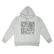 GRAFFITI STYLE PRINT HOODIE WITH NADE ICON