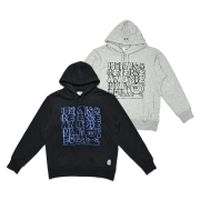 GRAFFITI STYLE PRINT HOODIE WITH NADE ICON