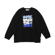 GRAFFITI STYLE PRINT OFF-SHOULDER LONG SLEEVE