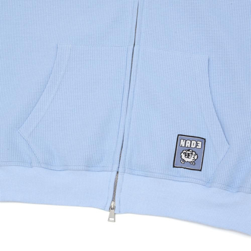 NADE WAFFLE ZIP-UP HOODIE