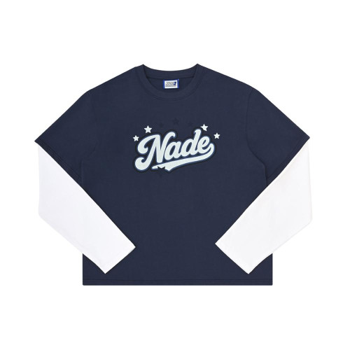 NADE FAUX 2-PIECE LONG SLEEVE TEE