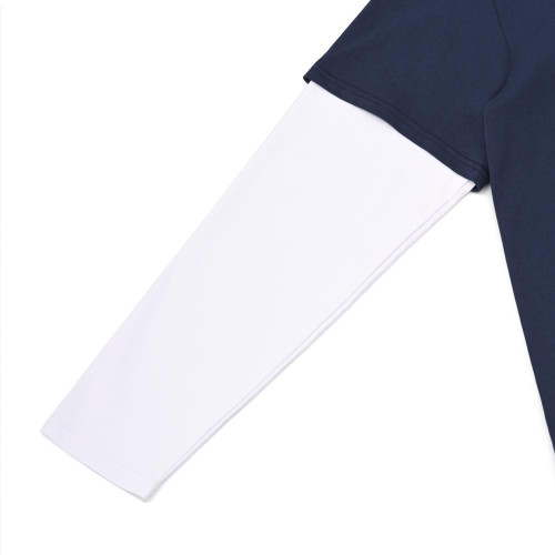 NADE FAUX 2-PIECE LONG SLEEVE TEE