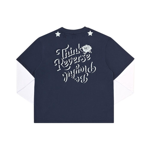 NADE FAUX 2-PIECE LONG SLEEVE TEE